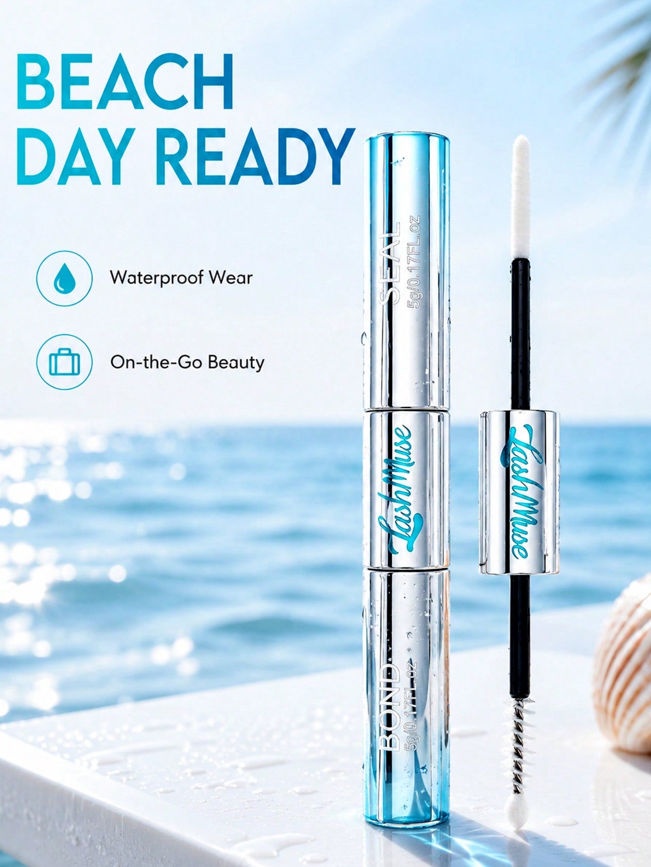 3/2/1PCS 10ml 2-In-1 Lash Bond & Seal Eyelash Glue For Cluster & Individual Lashes, Waterproof Long-Lasting Eyelash Extension Adhesive, Strong Hold DIY Lash Extension Glue For At-Home Use, Fast-Drying
