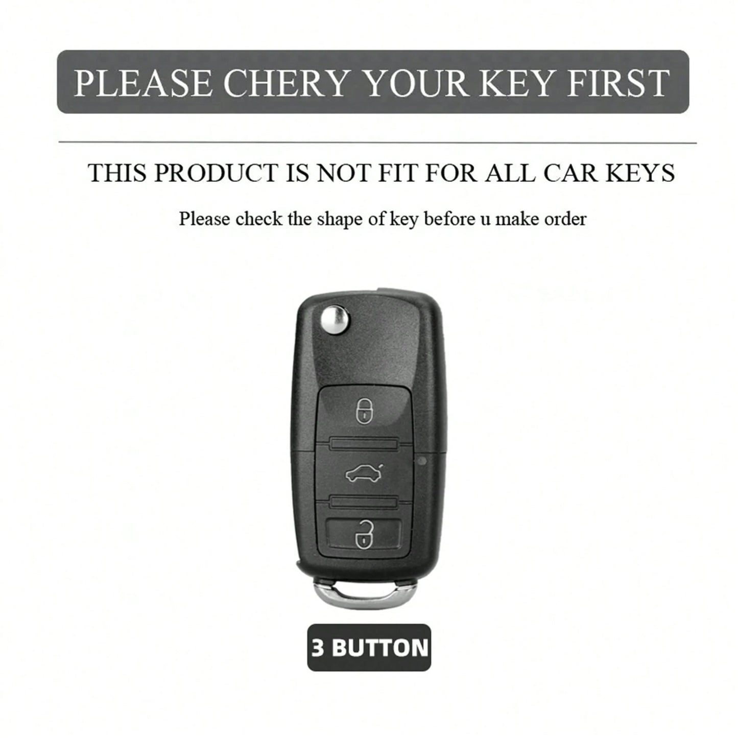3 Buttons For VW Polo Tiguan Golf Jetta Beetle Eos Scirocco Up Transporter Sharan Zinc Alloy Car Key Case Cover Protector Holder Shell Fob