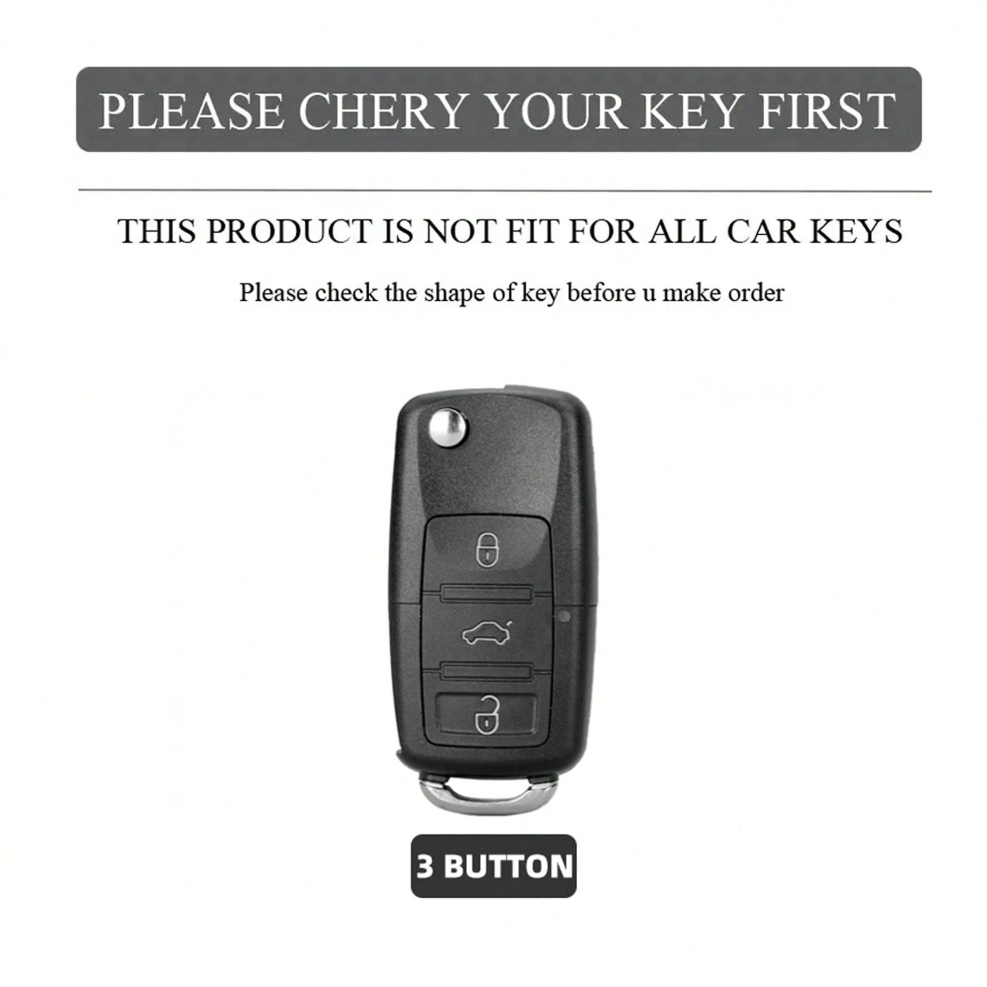 3 Buttons For VW Polo Tiguan Golf Jetta Beetle Eos Scirocco Up Transporter Sharan Zinc Alloy Car Key Case Cover Protector Holder Shell Fob