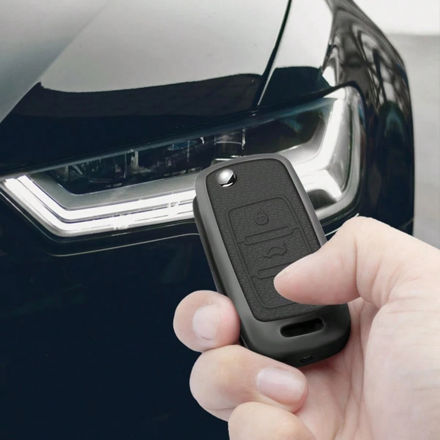 3 Buttons For VW Polo Tiguan Golf Jetta Beetle Eos Scirocco Up Transporter Sharan Zinc Alloy Car Key Case Cover Protector Holder Shell Fob