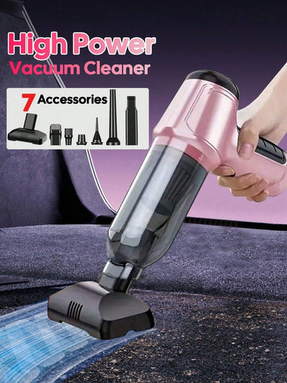 3-In-1 Wireless Handheld Car Vacuum Cleaner, High Power Vacuum And Blower, Portable Mini Handheld Vacuum Cleaner For Car And Home, Gift, Auto Accessories (2400mAh)