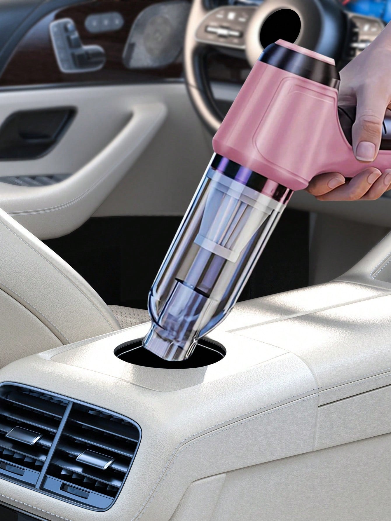 3-In-1 Wireless Handheld Car Vacuum Cleaner, High Power Vacuum And Blower, Portable Mini Handheld Vacuum Cleaner For Car And Home, Gift, Auto Accessories (2400mAh)