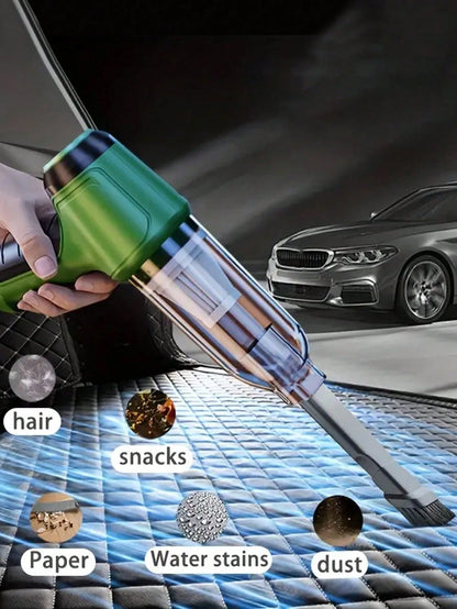 3-In-1 Wireless Handheld Car Vacuum Cleaner, High Power Vacuum And Blower, Portable Mini Handheld Vacuum Cleaner For Car And Home, Gift, Auto Accessories (2400mAh)