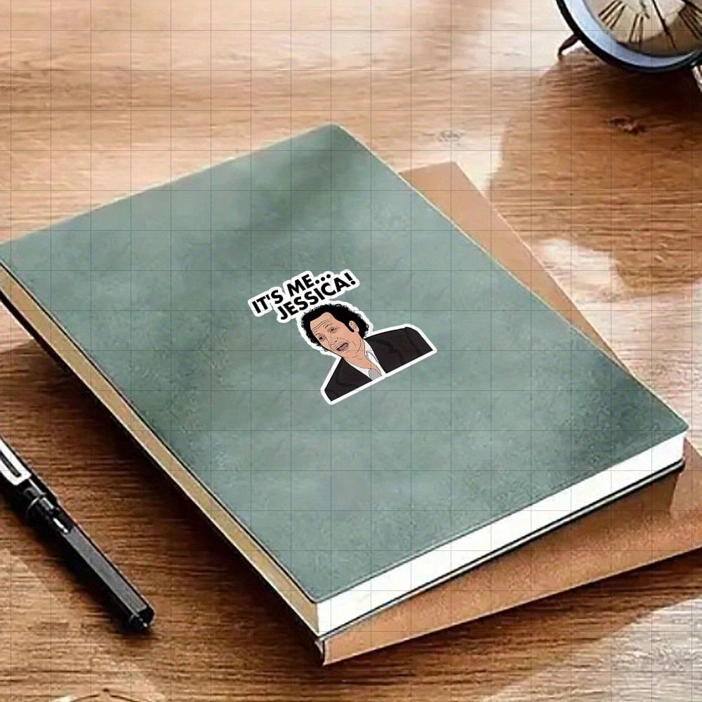 3-Inch "It's Me... Jessica! Vinyl Sticker For Pop Culture Fans, Humor Enthusiasts, And Quirky Design Perfect For Laptop, Water Bottle, Notebook, And Desk Decor Ideal As Meme Sticker, Humorous Sticker