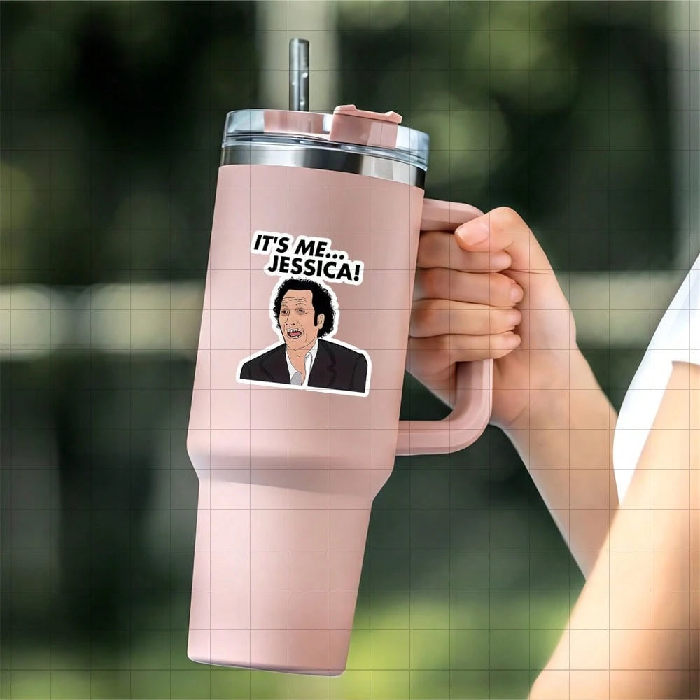 3-Inch "It's Me... Jessica! Vinyl Sticker For Pop Culture Fans, Humor Enthusiasts, And Quirky Design Perfect For Laptop, Water Bottle, Notebook, And Desk Decor Ideal As Meme Sticker, Humorous Sticker