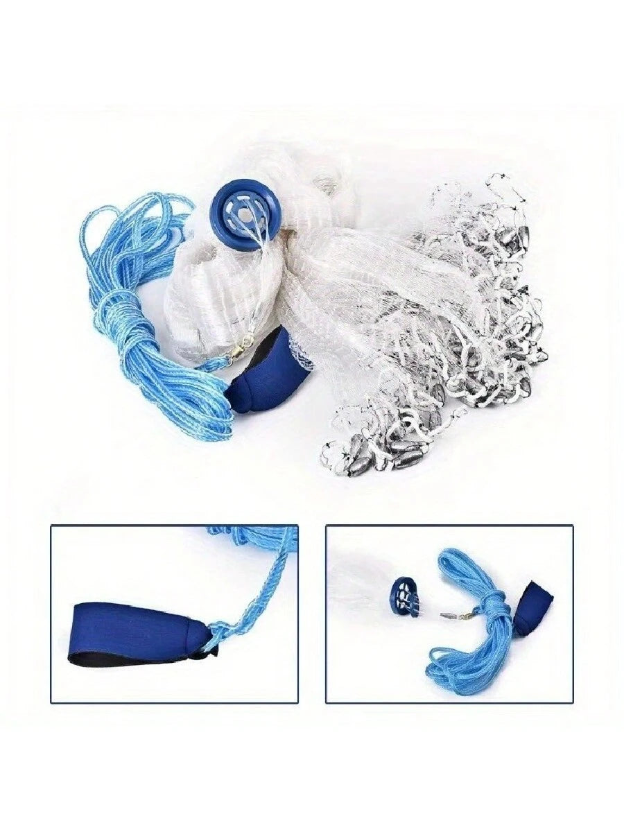 3 Meters/10 Feet Fishing Net Bait Easy To Throw, Hand Thrown Strong Nylon Net Fishing Net