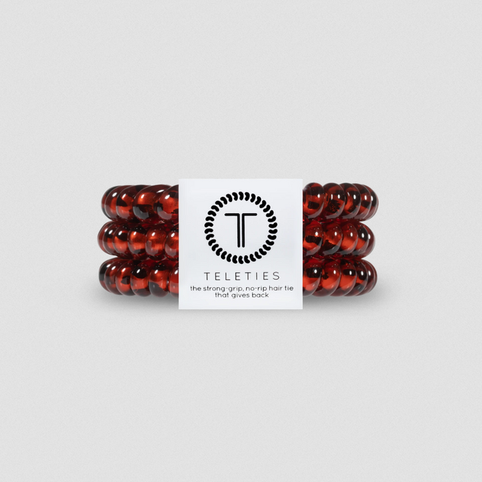 3 Pack Spiral Hair Tie Coils Small Tortoise