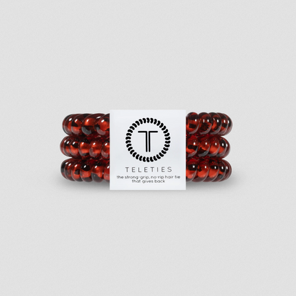3 Pack Spiral Hair Tie Coils Small Tortoise