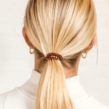3 Pack Spiral Hair Tie Coils Small Tortoise