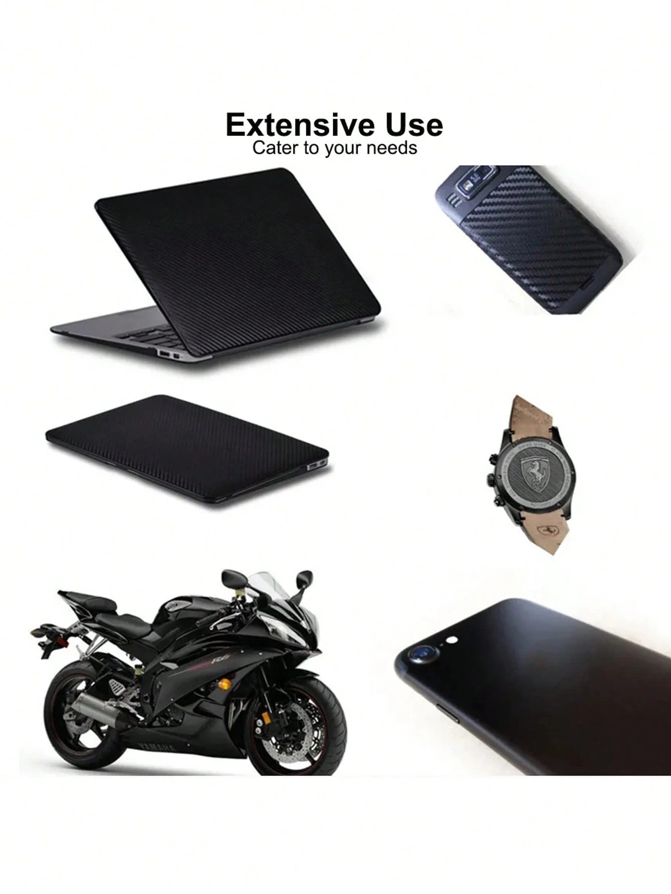 30*127cm Car Stickers and Decals 3D Carbon Fiber Vinyl Wrap Sheet Roll Protective Custom Film Auto Styling Exterior Accessories
