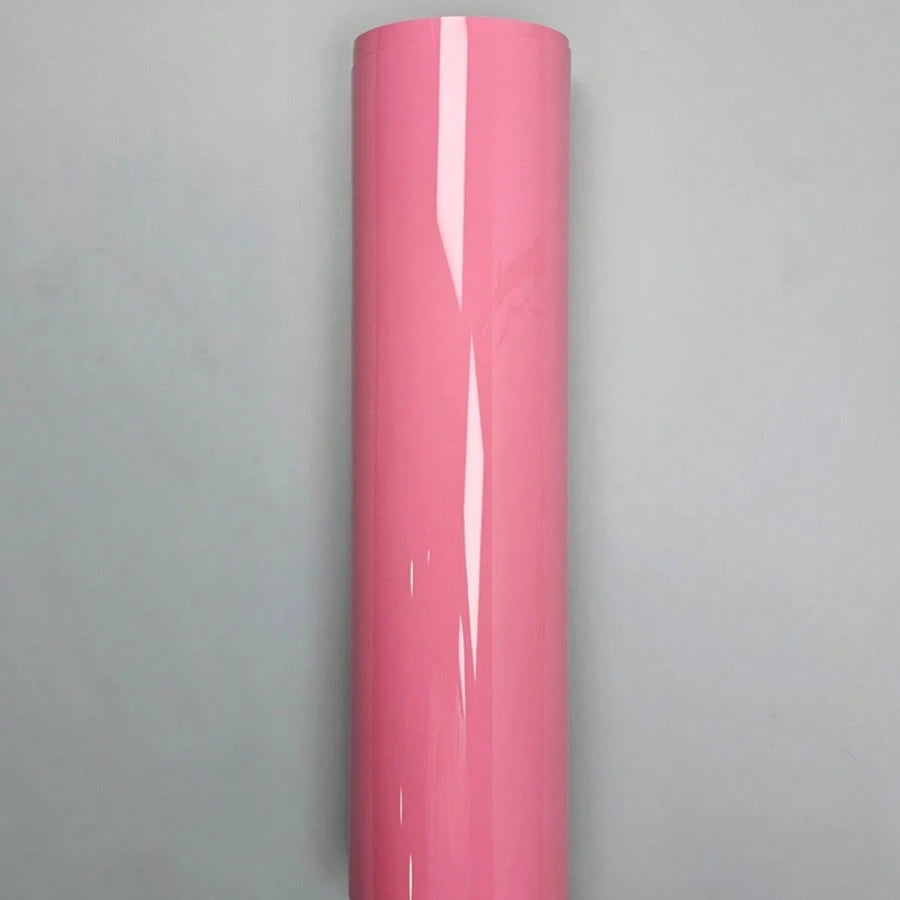 30*150cm Glossy Light Pink Vinyl Wrap Film, Car Body Wrap, Motorcycle DIY Decorative Self-Adhesive Sticker