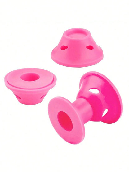30/20/10/1pc Pink And Blue Silicone Curlers, Designed For Heat-Free Styling, Compact And Portable, Easy To Use, Can Create Natural Curls And Airy Bangs, Suitable For Short To Medium-Length Hair, Bathr