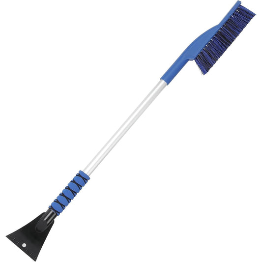 35-Inch Snow Brush And Ice Scraper (Blue)- Heavy-Duty For Cars, Trucks & SUVs Winter Windshield Cleaning