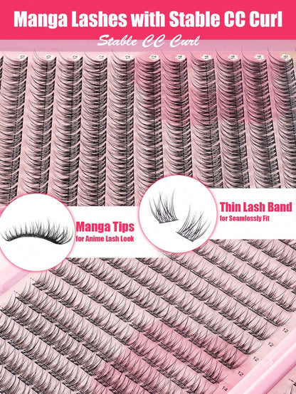 384pcs Single Eyelash Extensions, Eyelash Book, Cluster False Eyelashes, DIY Home Eyelash Extensions, Cluster False Eyelashes, Single False Eyelashes, False Eyelashes, Natural Eyelashes Vs Dense Eyela
