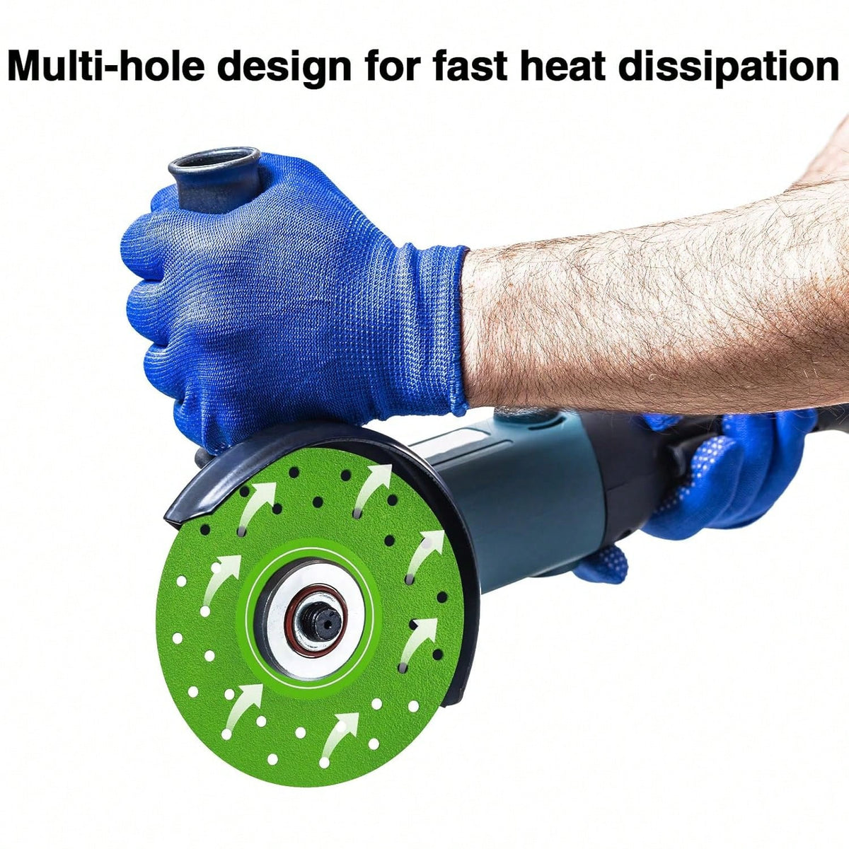 3PCS 4.5" Ultra Thin Diamond Grinding Discs Air Brazed Cutting Blades For Ceramic/Glass/Marble/Granite Angle Grinder Saw Blade Set (3)