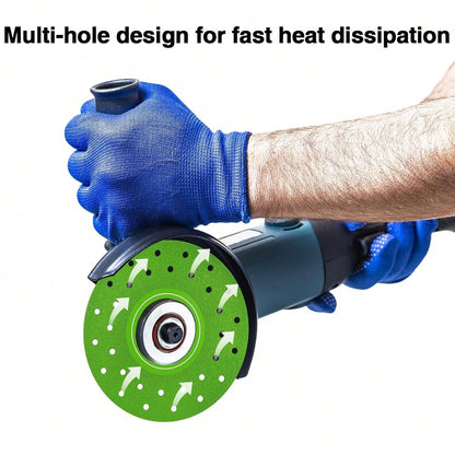 3PCS 4.5" Ultra Thin Diamond Grinding Discs Air Brazed Cutting Blades For Ceramic/Glass/Marble/Granite Angle Grinder Saw Blade Set (3)