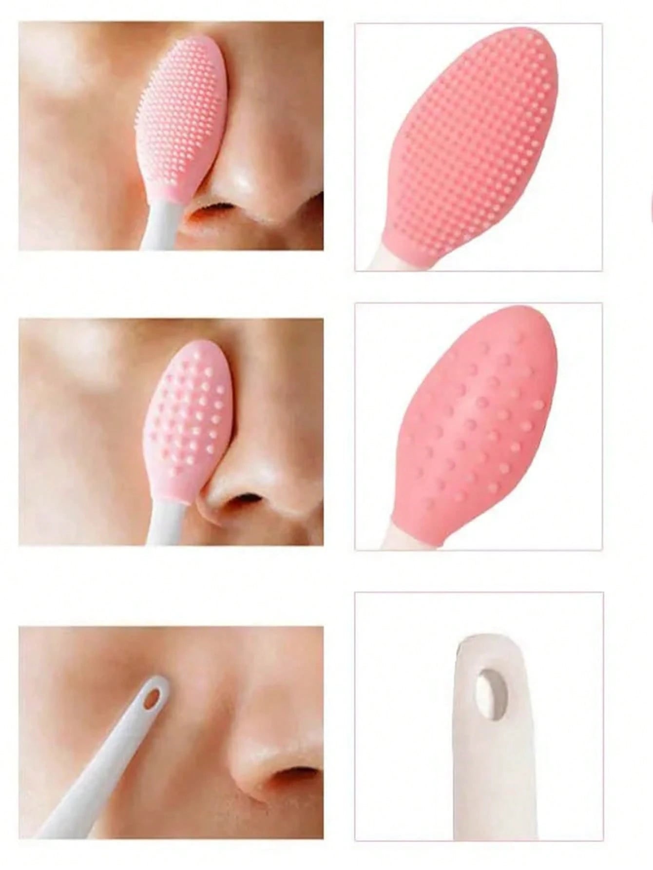 3pcs 5pcs 10pcs Random Color Lip Scrub Brush Double-Sided Silicone Exfoliating Tool Mini Soft ​Lip Brush Cleaner For Men Women Lightening Dark Lips Smoother Fuller Lip Appearance