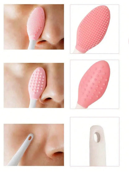 3pcs 5pcs 10pcs Random Color Lip Scrub Brush Double-Sided Silicone Exfoliating Tool Mini Soft ​Lip Brush Cleaner For Men Women Lightening Dark Lips Smoother Fuller Lip Appearance