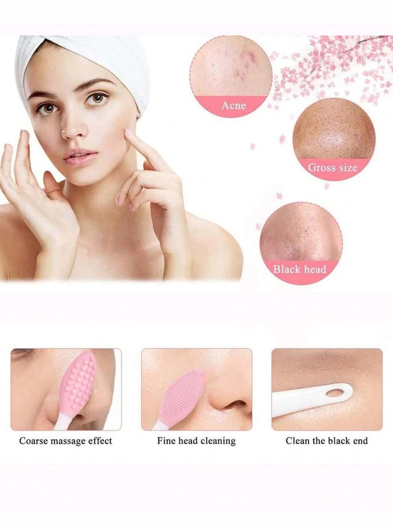 3pcs 5pcs 10pcs Random Color Lip Scrub Brush Double-Sided Silicone Exfoliating Tool Mini Soft ​Lip Brush Cleaner For Men Women Lightening Dark Lips Smoother Fuller Lip Appearance