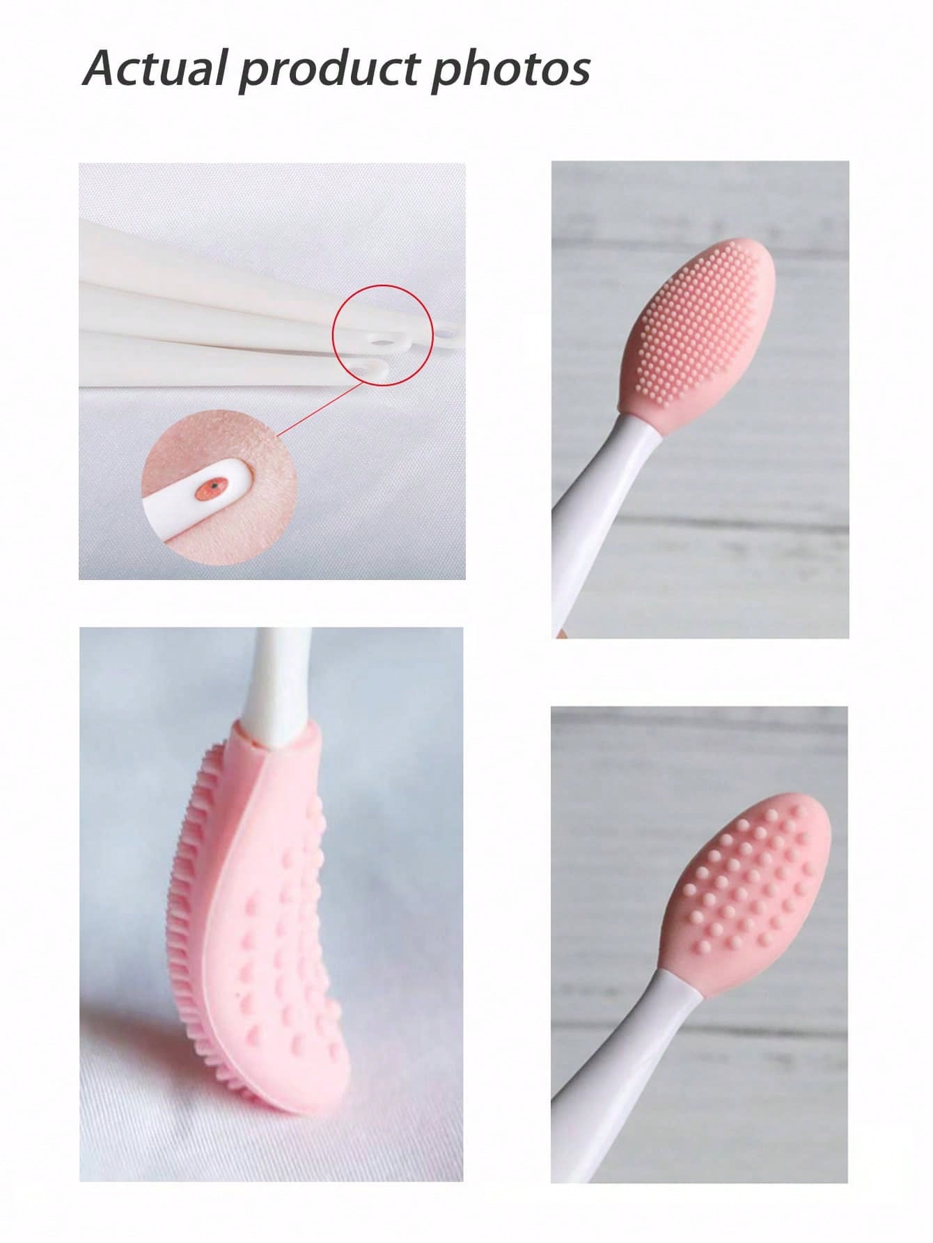 3pcs 5pcs 10pcs Random Color Lip Scrub Brush Double-Sided Silicone Exfoliating Tool Mini Soft ​Lip Brush Cleaner For Men Women Lightening Dark Lips Smoother Fuller Lip Appearance