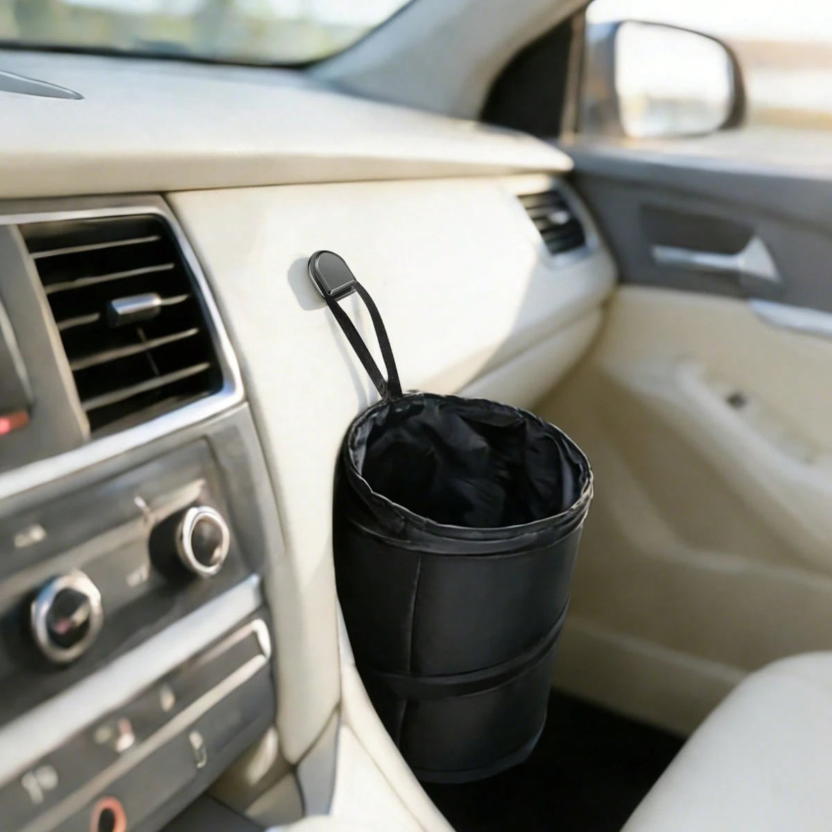 3pcs/5pcs Car Hanging Foldable Trash Can, Waterproof Leak-Proof + Hidden Multi-Function Backseat Hanger, Car Garbage Bag Hanging Organizer, Oxford Cloth Collapsible Trash Bag, Car Accessories, Car Dec