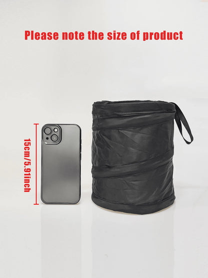 3pcs/5pcs Car Hanging Foldable Trash Can, Waterproof Leak-Proof + Hidden Multi-Function Backseat Hanger, Car Garbage Bag Hanging Organizer, Oxford Cloth Collapsible Trash Bag, Car Accessories, Car Dec