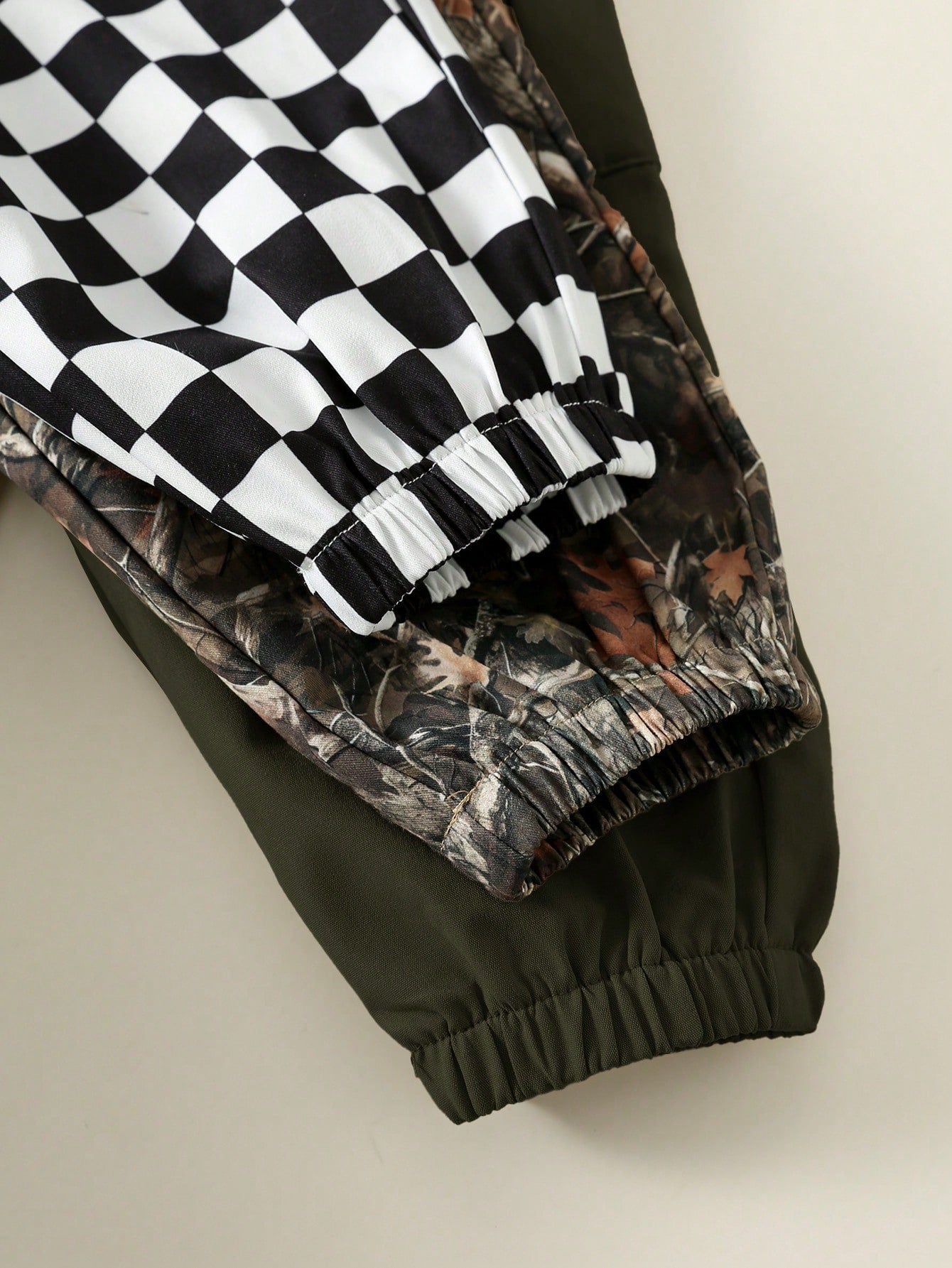3pcs Baby Boy Casual Camouflage, Plaid, Solid Color Cargo Pants, Cargo Pants Set, Suitable For Summer, Spring, Autumn