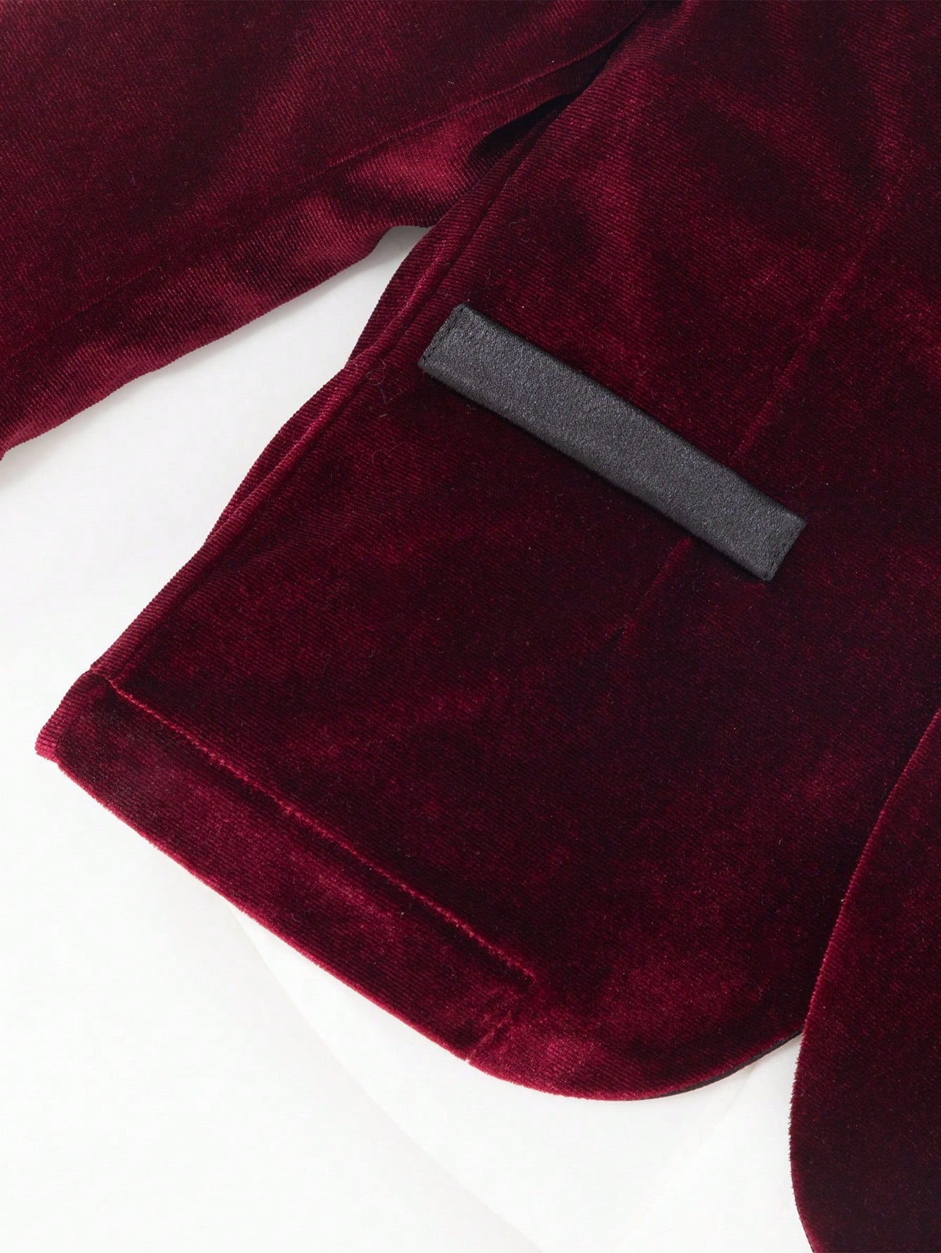 3pcs Baby Boys' Formal Outfit,Long Sleeve Jacket,Pants Bowknot,Wedding Guest Burgundy White Black Summer Luxury Set For Birthday,Christening,Page Boy