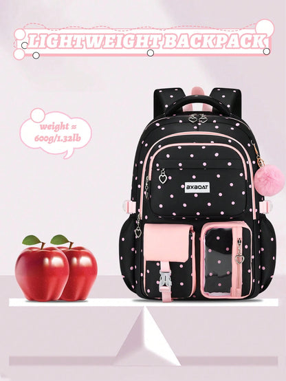 3PCS Girls Backpack Handbag Pencil Case Set, Backpacks For Girls, School Bag For Girls, 15.6 Inch Laptop Backpack, Birthday Gift, Outdoor Camping Beach Travel Bag, Large Capacity Multi-Pocket, Smooth