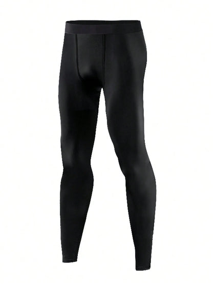 3pcs/Set Thick Winter Men's Compression Pants, Ideal For Fitness, Jogging & Sports, Women's Outdoor Leggings