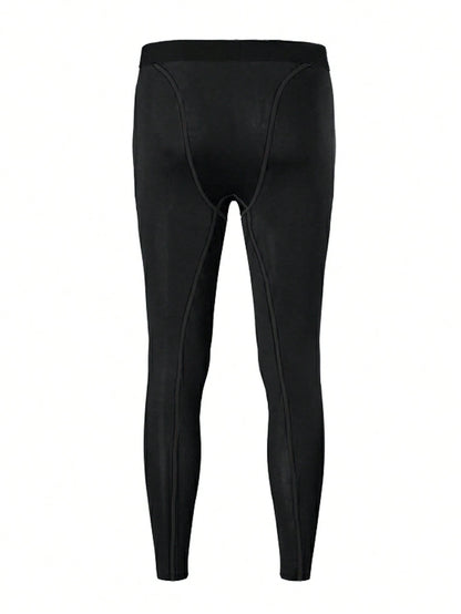 3pcs/Set Thick Winter Men's Compression Pants, Ideal For Fitness, Jogging & Sports, Women's Outdoor Leggings