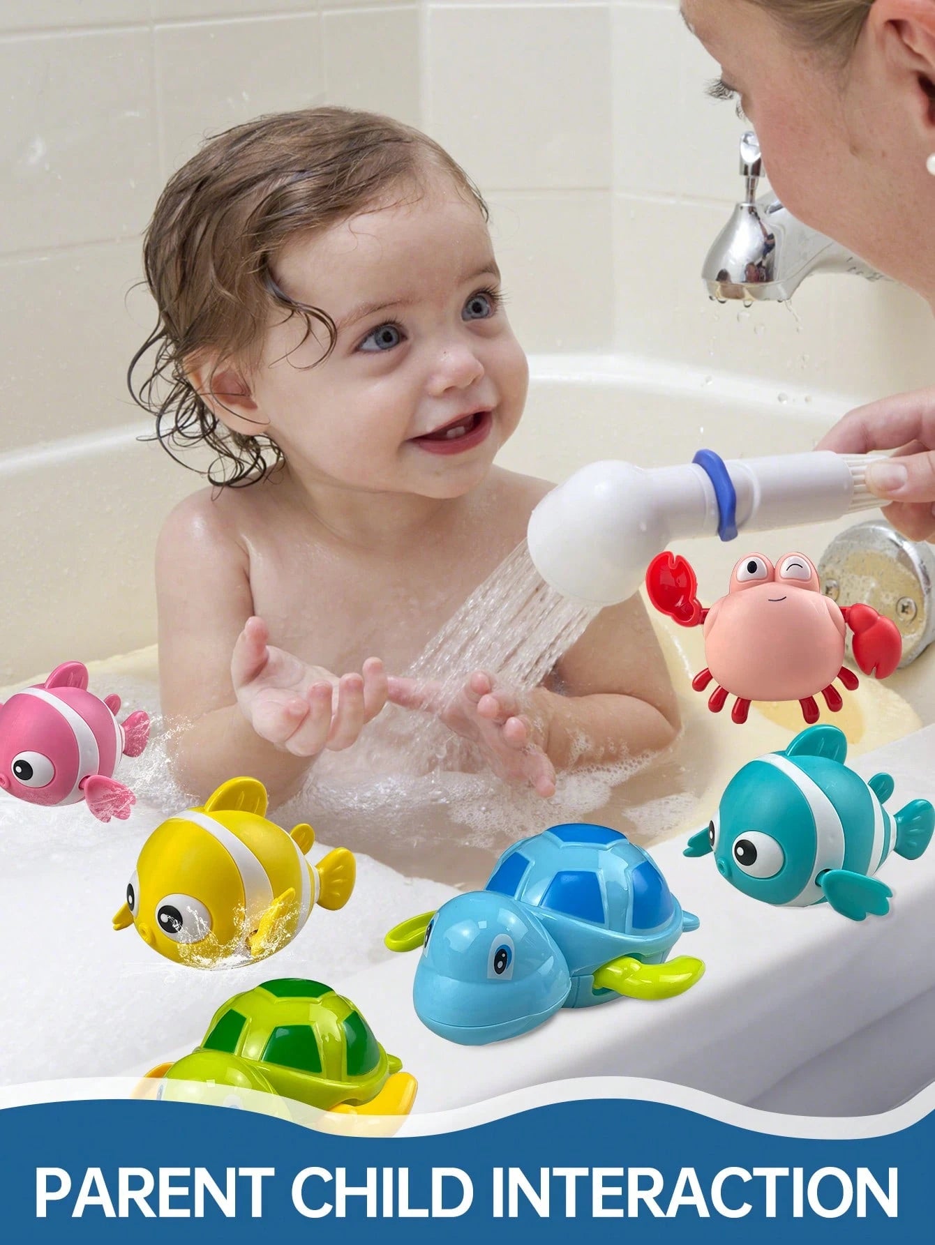 4/3/2/1pc Bath Toys, Floating Rolling Toys For 1-3 Year Old Toddlers, Swimming Pool Game Water Play Set For Bathtub Shower Beach Baby Toddler Boys Girls 1 2 3 4 5 6 Years Old Christmas Gift