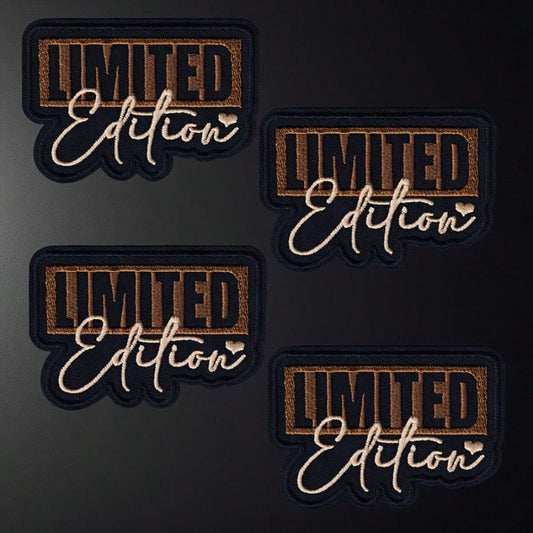 4 LIMITED Edition Embroidery Patch Stickers, Unique Hollow Design, Retro Punk Light Luxury Street Personality Exclusive Outdoor Camping Locomotive Riding Hippie Goth Can Be Sewn