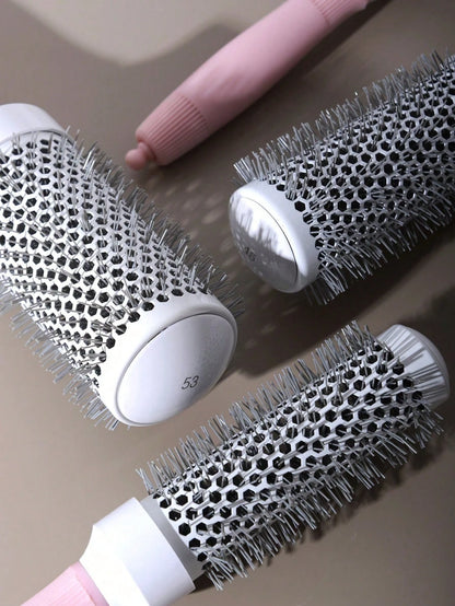 [4 Models Available] Round Hairbrush With Aluminum Roller Brush For Extra Tension And Grip, Ceramic-Coated Barrel For Travel, Easily Creates Blow-Dry Styles, Suitable For Women's Curly And Straight Ha
