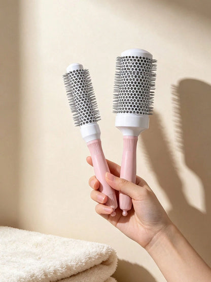 [4 Models Available] Round Hairbrush With Aluminum Roller Brush For Extra Tension And Grip, Ceramic-Coated Barrel For Travel, Easily Creates Blow-Dry Styles, Suitable For Women's Curly And Straight Ha
