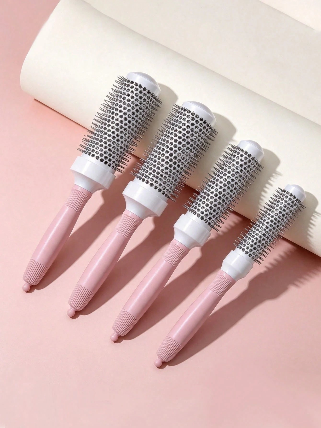 [4 Models Available] Round Hairbrush With Aluminum Roller Brush For Extra Tension And Grip, Ceramic-Coated Barrel For Travel, Easily Creates Blow-Dry Styles, Suitable For Women's Curly And Straight Ha