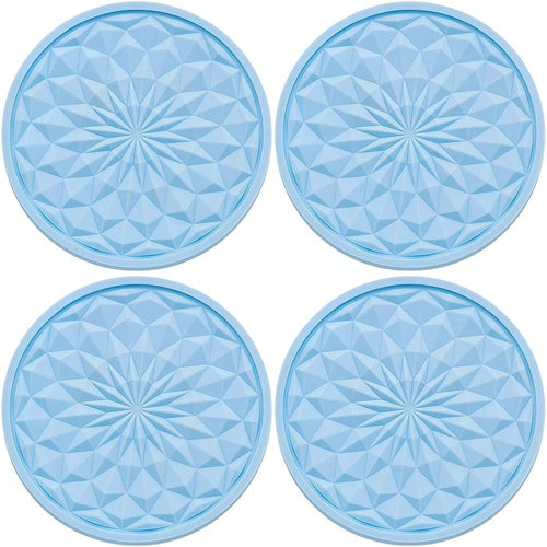 4 Pack Silicone Car Cup Holder Coaster – 2.75 Inch Non-Slip Drink Mat, Universal Fit For Most Vehicles – Cute & Functional Auto Accesso