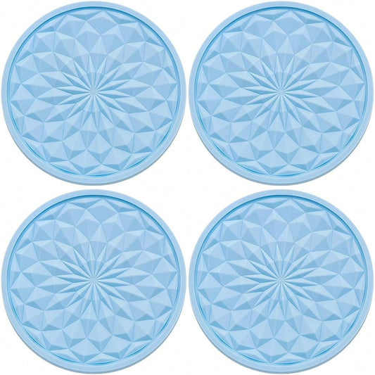 4 Pack Silicone Car Cup Holder Coaster – 2.75 Inch Non-Slip Drink Mat, Universal Fit For Most Vehicles – Cute & Functional Auto Accesso
