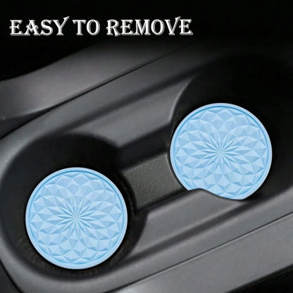 4 Pack Silicone Car Cup Holder Coaster – 2.75 Inch Non-Slip Drink Mat, Universal Fit For Most Vehicles – Cute & Functional Auto Accesso