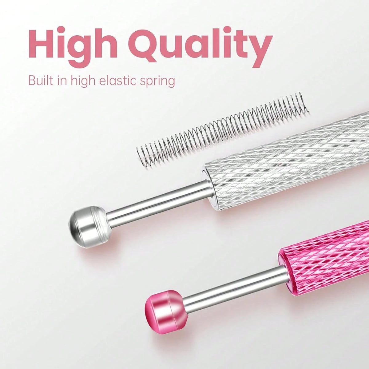 4-Prong Stainless Steel Bead Picker Tweezers, Jewelry Pearl Picking Tool
