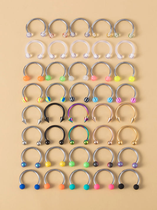 40pcs Simple Nose Ring