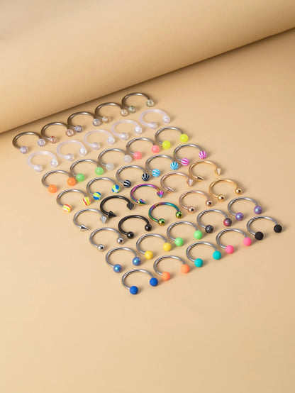 40pcs Simple Nose Ring
