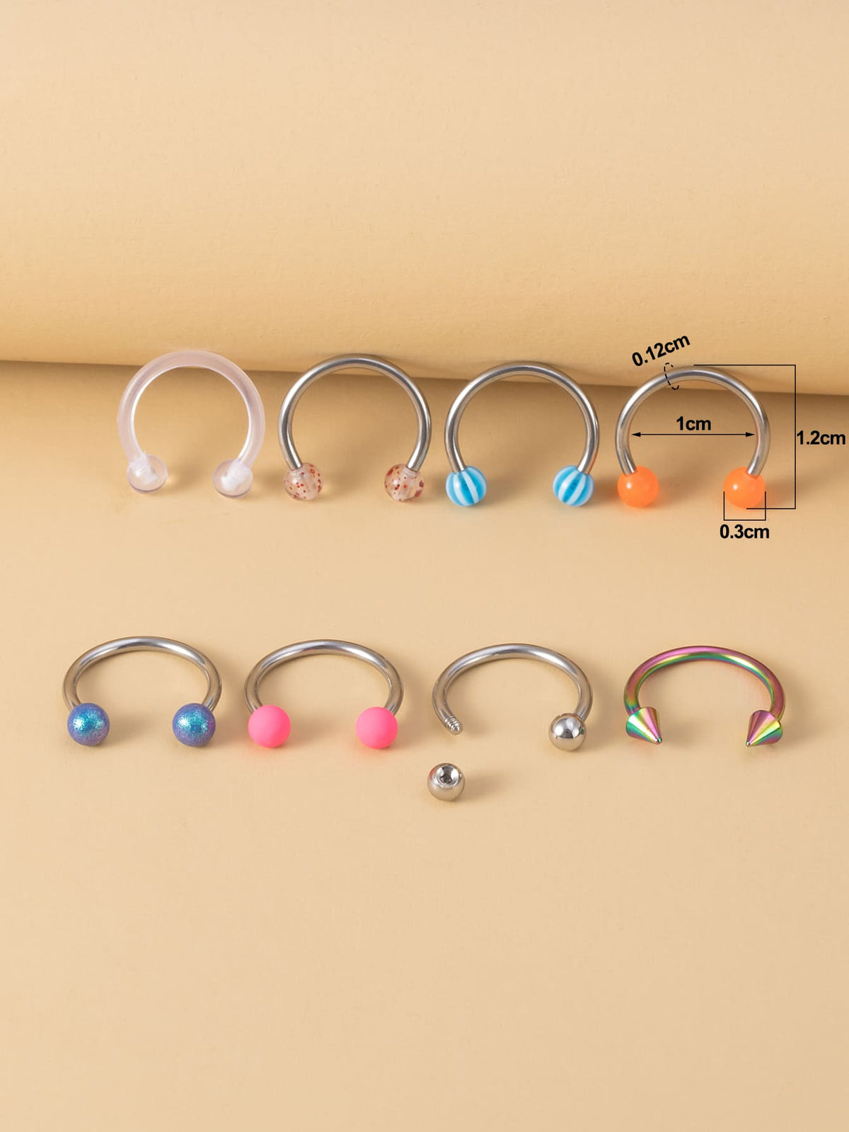40pcs Simple Nose Ring