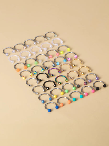 40pcs Simple Nose Ring