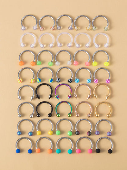 40pcs Simple Nose Ring