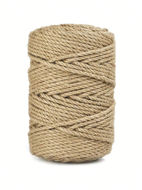 4mm Jute Rope, 164ft Large Roll Natural Jute Rope, Heavy Duty Thickened Hemp Rope, Suitable For DIY Crafts, Gardening Binding, Home Decor, Cat Scratching Post