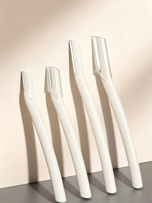 4pcs/1pc Premium, Anti-Scratch Eyebrow Trimming Tool For Men And Women Beginners, Micro-Blade, To Use, Eyebrow Grooming Tool, Suitable For Commercial And Home Use, Travel Portable, Holiday Gift