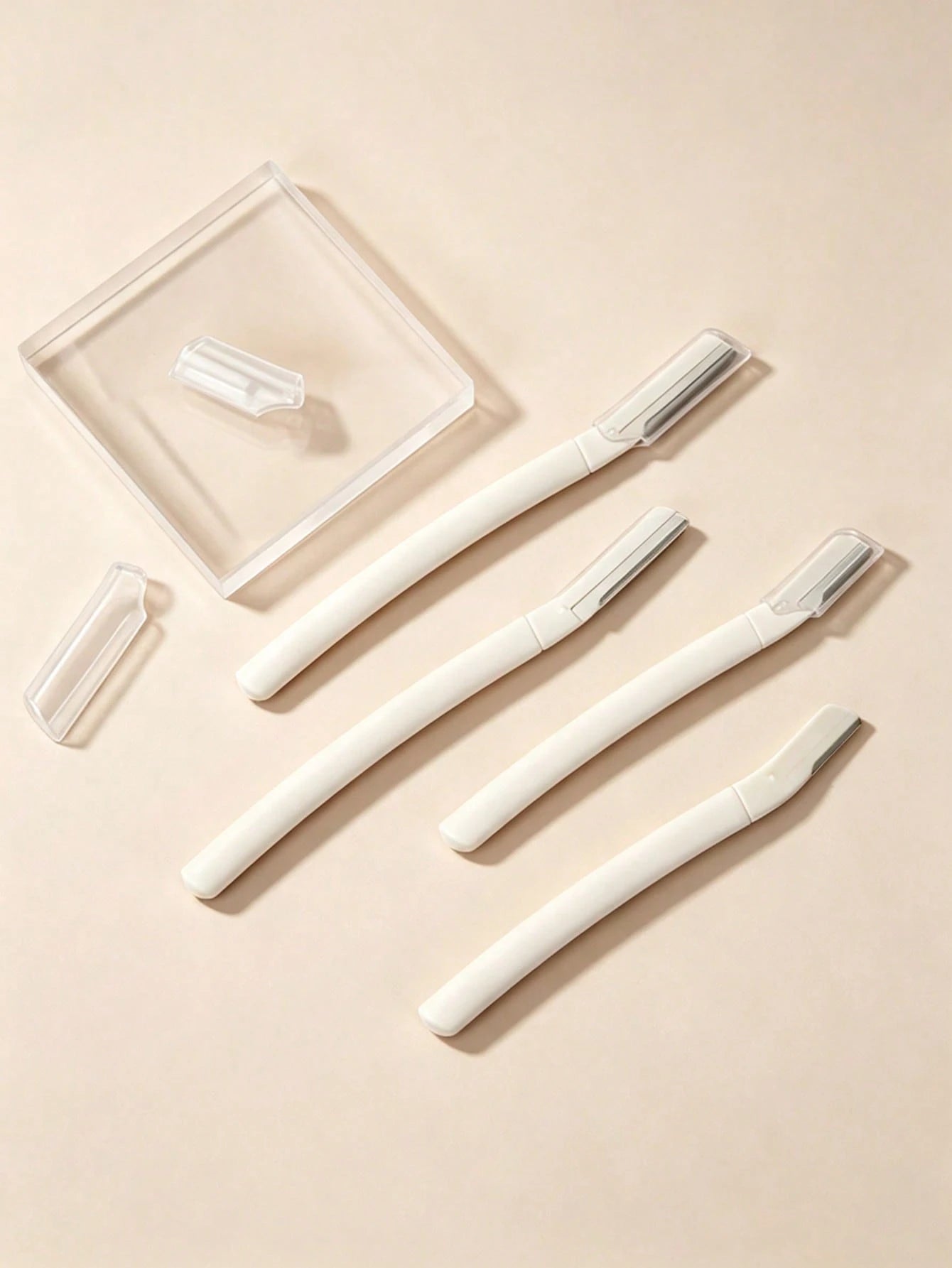 4pcs/1pc Premium, Anti-Scratch Eyebrow Trimming Tool For Men And Women Beginners, Micro-Blade, To Use, Eyebrow Grooming Tool, Suitable For Commercial And Home Use, Travel Portable, Holiday Gift