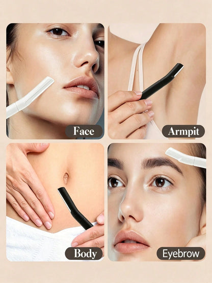 4pcs/1pc Premium, Anti-Scratch Eyebrow Trimming Tool For Men And Women Beginners, Micro-Blade, To Use, Eyebrow Grooming Tool, Suitable For Commercial And Home Use, Travel Portable, Holiday Gift