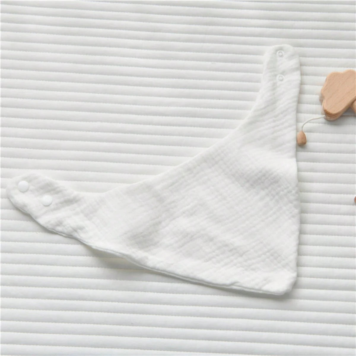 4pcs Baby Drool Bibs, Bibs, Bibs, Crinkle Fabric, Soft Skin-Friendly Breathable, Suitable For Newborns, Solid Color, Unisex